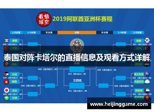 泰国对阵卡塔尔的直播信息及观看方式详解